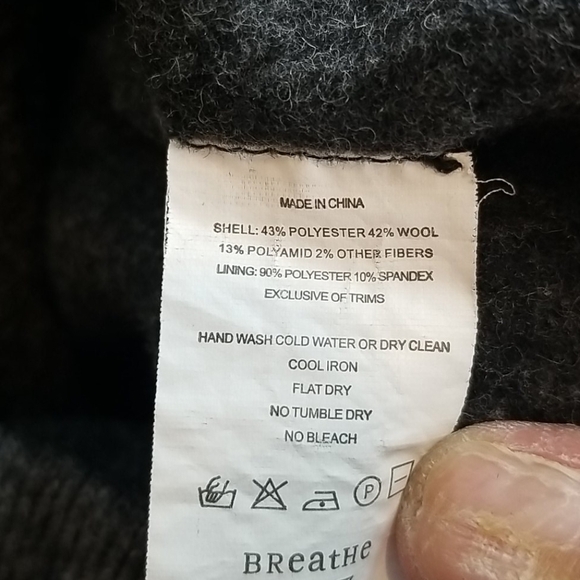 PrAna Breathe Wool Blend Quarter Zip Pullover Sweater Outdoor Hiking Climbing - Picture 9 of 10